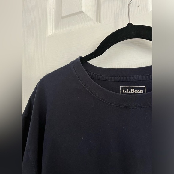 L.L. Bean dark navy cotton tee- Size XXL - Picture 4 of 6